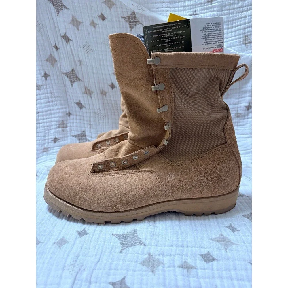 Belleville 790A Desert Tan Army Combat & Flight Boots! Size‎ 15.5 XW NWT